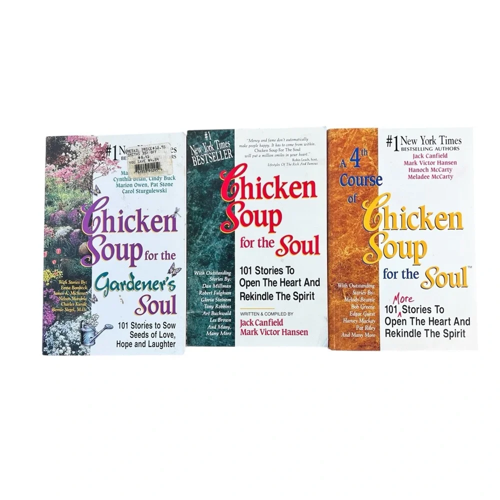 Chicken Soup for‎ the Soul Lot of 3 Gardener’s, 4th Course, 101 Stories